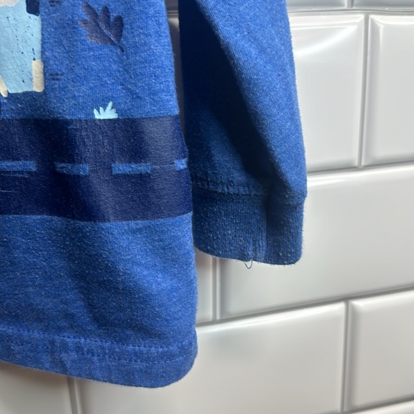 Carter’s | Long Sleeve Blue Dog & Car T Shirt | Size 18 Months - Picture 3 of 4